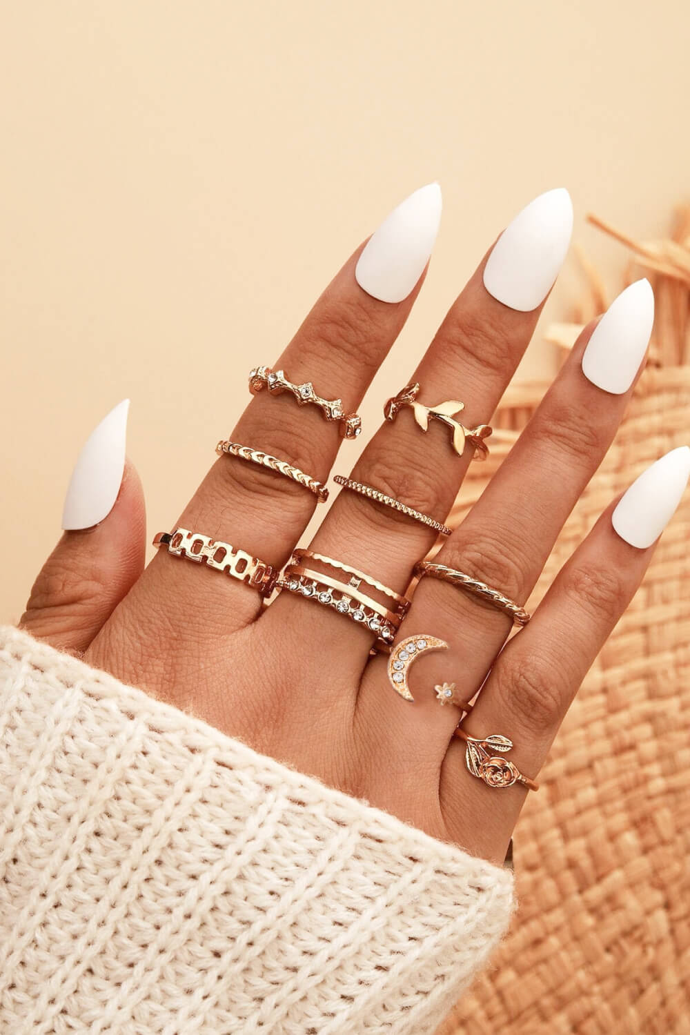 Gorgeous 9-Piece Ring Set